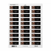 Westerne Cowboy Boots Floral Elegant Wedding Etiket (Full Sheet)