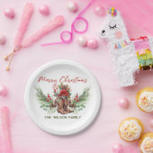 Westerne Cowboy Boots kerstfeest Papieren Bordje (Feest)