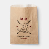 Westerne Cowboy Boots Monogram Boho Country Wedden Bedankzakje (Voorkant)