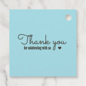 Westerne Cowboy Boots Monogram Land Weddenschap Bedankjes Labels (Achterkant)