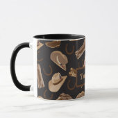 Westerne Cowboy Boots Petten Name Persoonlijk Mok (Links)