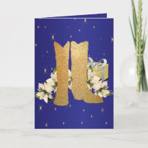 Westerne Cowboy Boots Poinsettias Geschenken Vakan