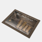 Westerne Cowboy Boots Rustic Barn Deurmat (Schuin)