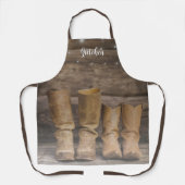 Westerne Cowboy Boots Rustic Barn Monogram Schort (Voorkant)