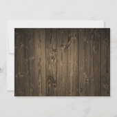 Westerne Cowboy Boots Sunflower Wedding Invitting Kaart (Achterkant)