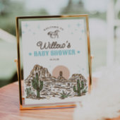 Westerne Cowboy Boy Baby shower Welkomstbord