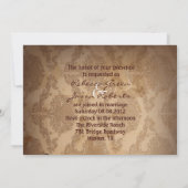 westerne Cowboy bruiloft met een bijtende vogel Kaart (Achterkant)