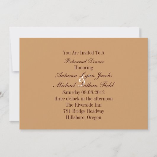 westerne cowboy bruiloft Rehearsal Dinner Kaart (Voorkant)