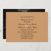 westerne cowboy bruiloft Rehearsal Dinner Kaart (Voorkant / Achterkant)