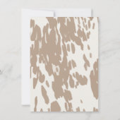 Westerne Cowboy Bucking Bronco Baby shower Kaart (Achterkant)