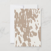 Westerne Cowboy Bucking Bronco Luier Raffle Kaart (Achterkant)