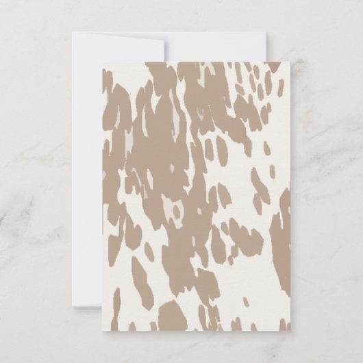 Westerne Cowboy Bucking Bronco Luier Raffle Kaart (Achterkant)