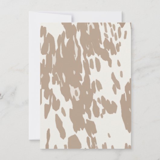 Westerne cowboy Bucking Bronco Wedding Kaart (Achterkant)