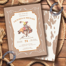 Westerne cowboy Bucking Bronco Wedding