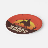 Westerne cowboy Bull Rider Rodeo Papieren Bordje (Gekanteld)