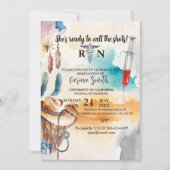 Westerne cowboy Cactus, Afstuderen van verpleegsch Kaart (Voorkant)