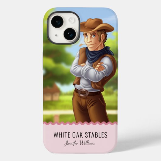Westerne Cowboy Case-Mate iPhone Case (Achterkant)