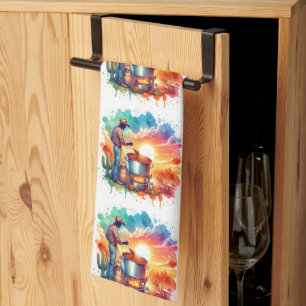 Westerne Cowboy Chili Cookoff Scenes 1 Theedoek