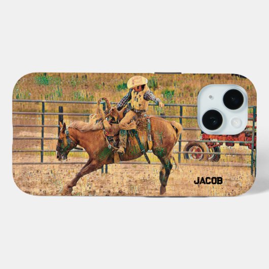 Westerne Cowboy Country Horse Riding Case-Mate iPhone Case (Achterkant (horizontaal))