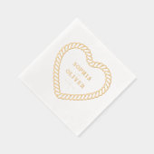 Westerne Cowboy Country Rustieke Bruiloft Folie Servetten (Rechts)