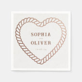 Westerne Cowboy Country Rustieke Bruiloft Servet (Voorkant)