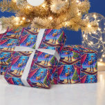 Westerne Cowboy Country Singer Christmas Cadeaupapier<br><div class="desc">Westerne Cowboy Country Singer Kerst Wrapping Paper Art door Dancing Cowgirl Design</div>