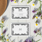  Westerne Cowboy Country Wedding RSVP-kaart RSVP Kaartje