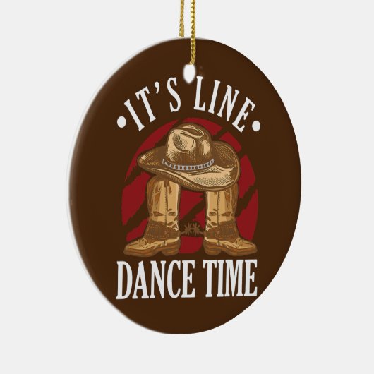 Westerne Cowboy Cowboy Boots Dance Shoes... Het is Keramisch Ornament (Rechts)