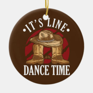 Westerne Cowboy Cowboy Boots Dance Shoes... Het is Keramisch Ornament