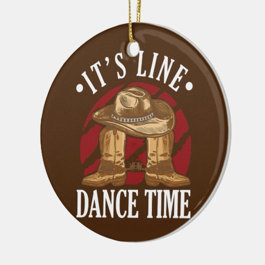 Westerne Cowboy Cowboy Boots Dance Shoes... Het is Keramisch Ornament (Links)