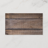 Westerne Cowboy Cowgirl Hoefijzer Wagon Wiel Visitekaartje (Achterkant)