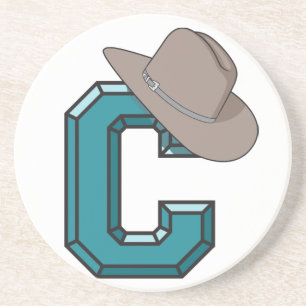 Westerne Cowboy Cowgirl Horse Barn Rodeo Onderzett Zandsteen Onderzetter