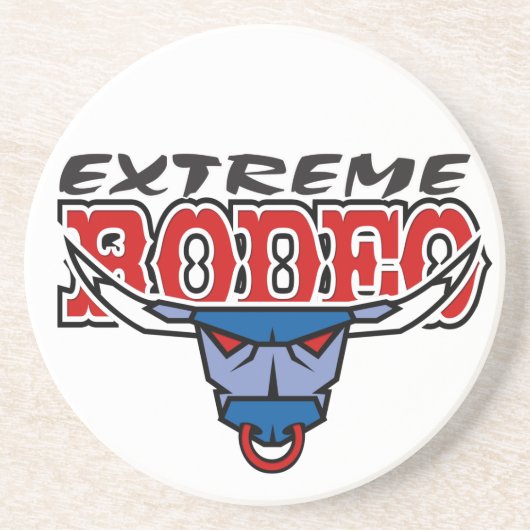 Westerne Cowboy Cowgirl Horse Barn Rodeo Onderzett Zandsteen Onderzetter (Voorkant)