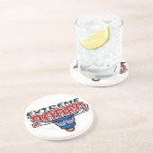 Westerne Cowboy Cowgirl Horse Barn Rodeo Onderzett Zandsteen Onderzetter (Zijkant)