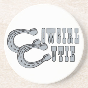 Westerne Cowboy Cowgirl Horse Barn Rodeo Onderzett Zandsteen Onderzetter