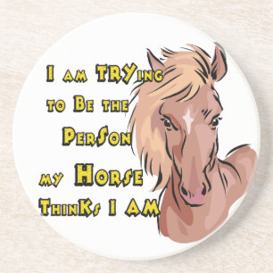 Westerne Cowboy Cowgirl Horse Barn Rodeo Onderzett Zandsteen Onderzetter