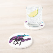 Westerne Cowboy Cowgirl Horse Barn Rodeo Onderzett Zandsteen Onderzetter (Zijkant)