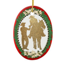 Westerne Cowboy Cowgirl Horse