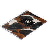 Westerne Cowboy Cowgirl Koeienhuid Pattern Notitieboek (Linkerzijde)