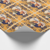 Westerne Cowboy Cowgirl paar Gefeliciteerd Gift Cadeaupapier (Hoek)