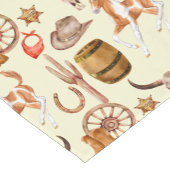 Westerne cowboy cowgirl rodeo paard thema korte tafelloper (Hoek)