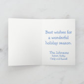 Westerne Cowboy Cowgirl Roping Christmas Kaart (Binnen)