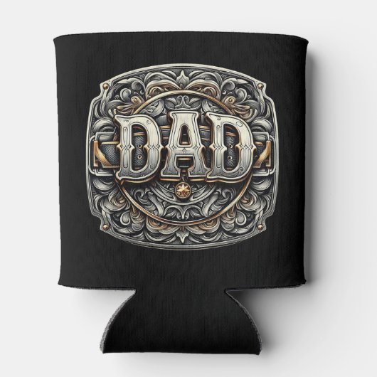 Westerne Cowboy DAD Vaderdag Blikjeskoeler (Achterkant)