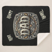 Westerne Cowboy DAD Vaderdag Sherpa Deken (Voorkant (horizontaal))