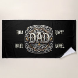 Westerne Cowboy DAD Vaderdag Strandlaken