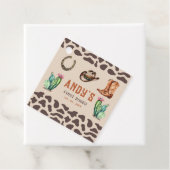 Westerne Cowboy eerste Rodeo Boys Verjaardag Bedankjes Labels (In situ)