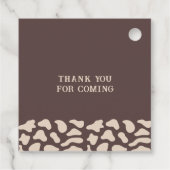 Westerne Cowboy eerste Rodeo Boys Verjaardag Bedankjes Labels (Achterkant)