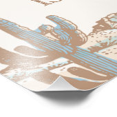 Westerne Cowboy Eerste Rodeo Verjaardag Welkomstbo Foto Afdruk (Hoek)