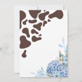 Westerne Cowboy Eerste Rodeo Verjaardagsfeestje Kaart (Achterkant)