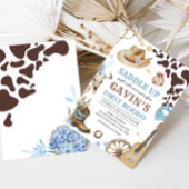 Westerne Cowboy Eerste Rodeo Verjaardagsfeestje Kaart